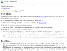 Tablet Screenshot of netstorage.cc.uregina.ca