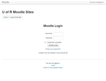 Tablet Screenshot of moodle.uregina.ca